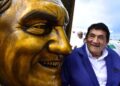 Rinden Homenaje al artista ‘Poncho Zuleta’ con develacion de su escultura