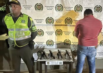 Capturan a un sujeto llevando 4 pistolas de Maicao para Santa Marta