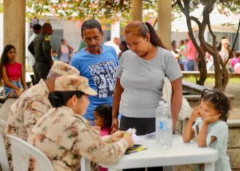 Ejército Nacional lideró jornada integral de salud para los habitantes de Dibulla