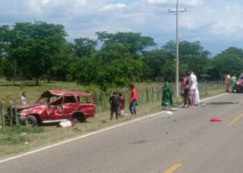 Dos muertos y dos heridos deja accidente de tránsito en el sur de La Guajira
