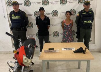 Pillan a una pareja que acababa de robarse una moto en Riohacha