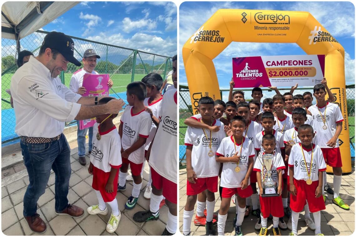 Comunidad Nueva Esperanza, ganadora del torneo de fútbol ‘Jóvenes Talentos Cerrejón’