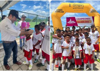 Comunidad Nueva Esperanza, ganadora del torneo de fútbol ‘Jóvenes Talentos Cerrejón’