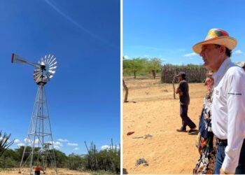 Cerrejón reparó un molino de viento que mejora el acceso al agua a la comunidad wayuu Karraloutamana