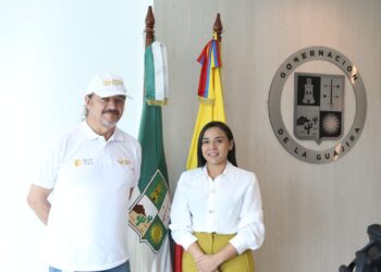 Gobernadora Diala Wilches y el director de la ADR trazan acciones por la seguridad alimentaria de los guajiros