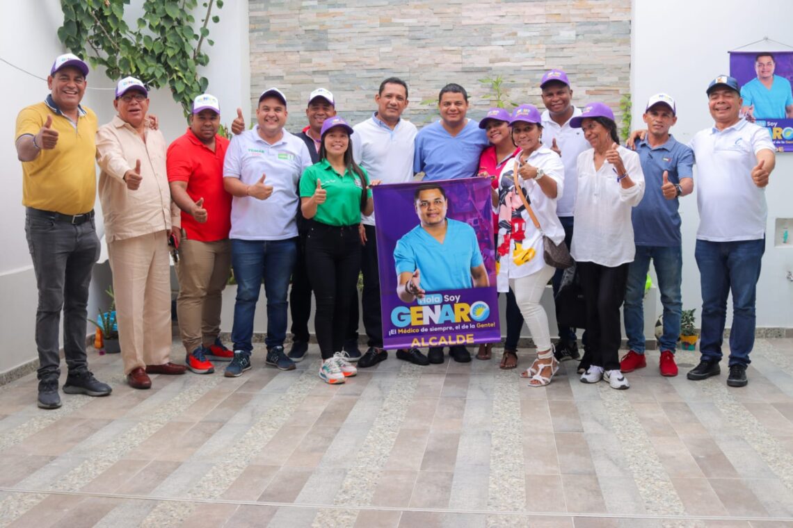 Tata Almazo y el Partido Verde Oxígeno oficializaron su apoyo a Genaro.