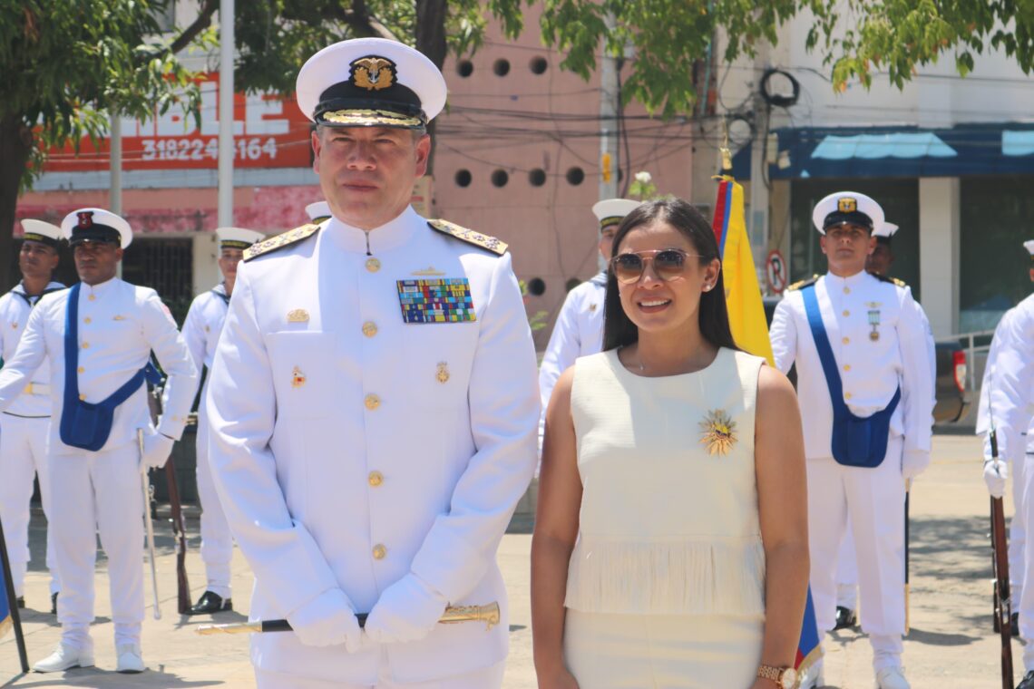 Gobernadora Diala Wilches recibió la máxima condecoración ‘Orden del Mérito Naval Almirante Padilla’