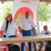 Con el overol puesto, así llegó Karen Gómez a la campaña de Beto Ibarra Campo