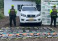80 kilos de cocaína fueron encontrados en una camioneta con emblemas de Air-e en vías de La Guajira