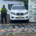 80 kilos de cocaína fueron encontrados en una camioneta con emblemas de Air-e en vías de La Guajira