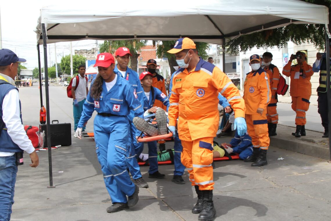 Autoridades de Maicao midieron capacidad de respuesta en el IX simulacro nacional de emergencia