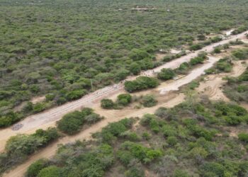 Avanza con éxito la construcción de placahuella en la vía antigua Maicao – Uribia
