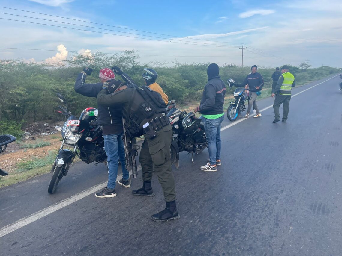 Intensifican controles en vías de La Guajira para contrarrestar la delincuencia
