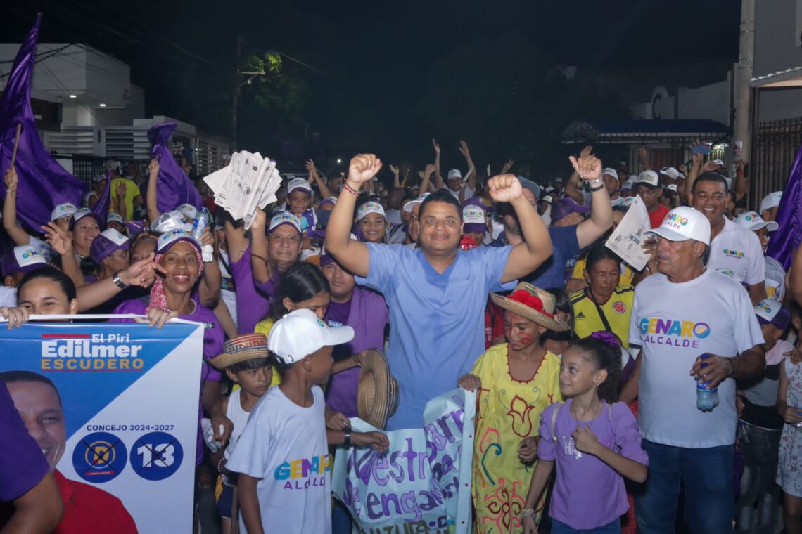 Las comunas 3, 4 y 5 de Riohacha van firmes con Genaro Redondo a la Alcaldía