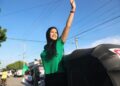 Monumental caravana de respaldo a Carolina Issa, próxima alcaldesa de Maicao