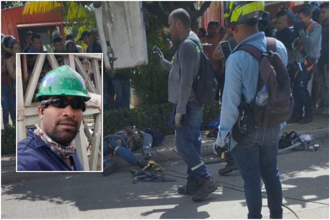 Empleado del alumbrado público de Valledupar murió electrocutado en un poste