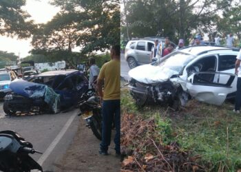 Violento accidente de tránsito en el sur de La Guajira cobró la vida de dos personas y dejó cinco heridos