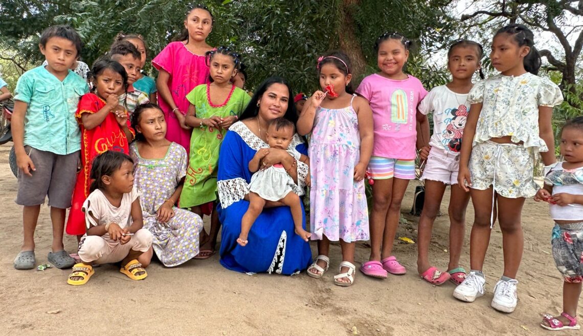 Niños de la comunidad wayuu Villa pasaron una navidad feliz gracias a su líder Daniela Bermúdez