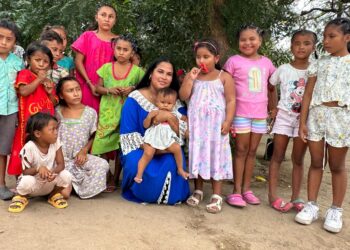 Niños de la comunidad wayuu Villa pasaron una navidad feliz gracias a su líder Daniela Bermúdez