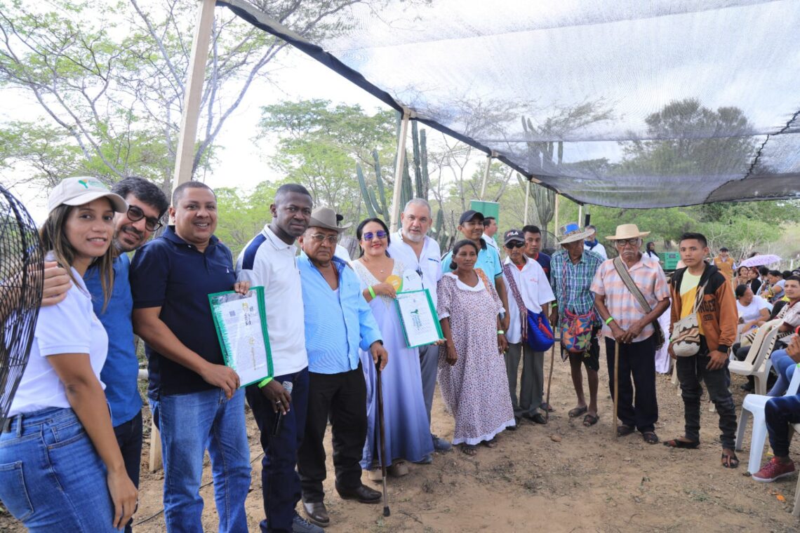 En La Guajira, 30 familias campesinas comenzaron el año con 371 hectáreas de tierras productivas