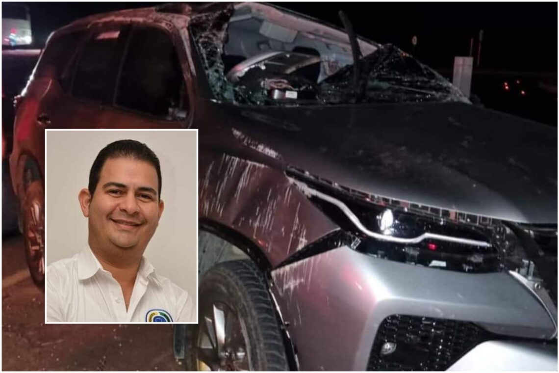 Alcalde de Codazzi y su familia sufrieron un aparatoso accidente de tránsito