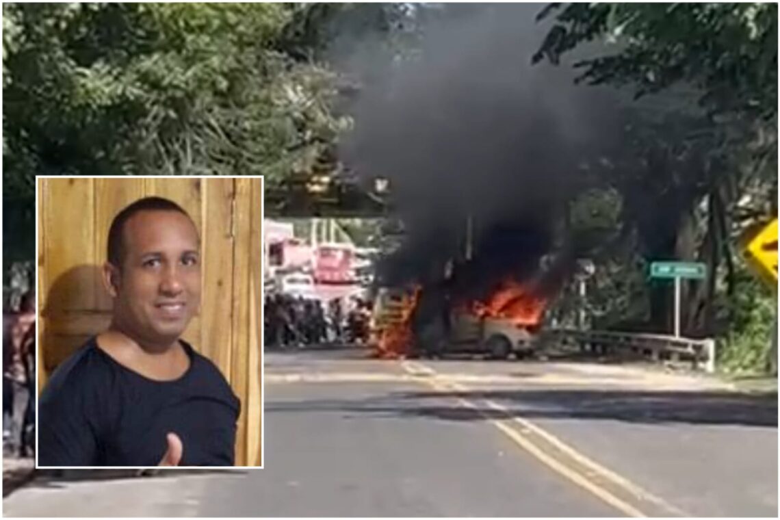 La muerte de un ciudadano en Mingueo generó una asonada que terminó con dos vehículos incinerados