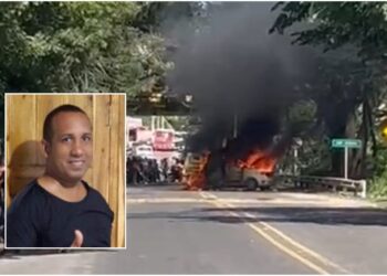 La muerte de un ciudadano en Mingueo generó una asonada que terminó con dos vehículos incinerados