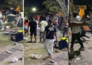 En una batalla campal terminó la Lectura del Bando en Puerto Colombia