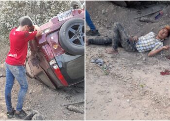 Accidente de tránsito en tramo sin pavimentar en la vía Riohacha – Cuestecita deja dos heridos