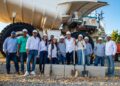 Alcalde de Barrancas coloca la primera piedra para la construcción de una plazoleta turística