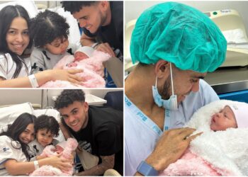 Nació Charlotte, la segunda hija del futbolista guajiro Luis Díaz