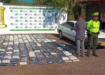 Sorprenden a un sujeto transportando 380 kilos de marihuana en el sur de La Guajira