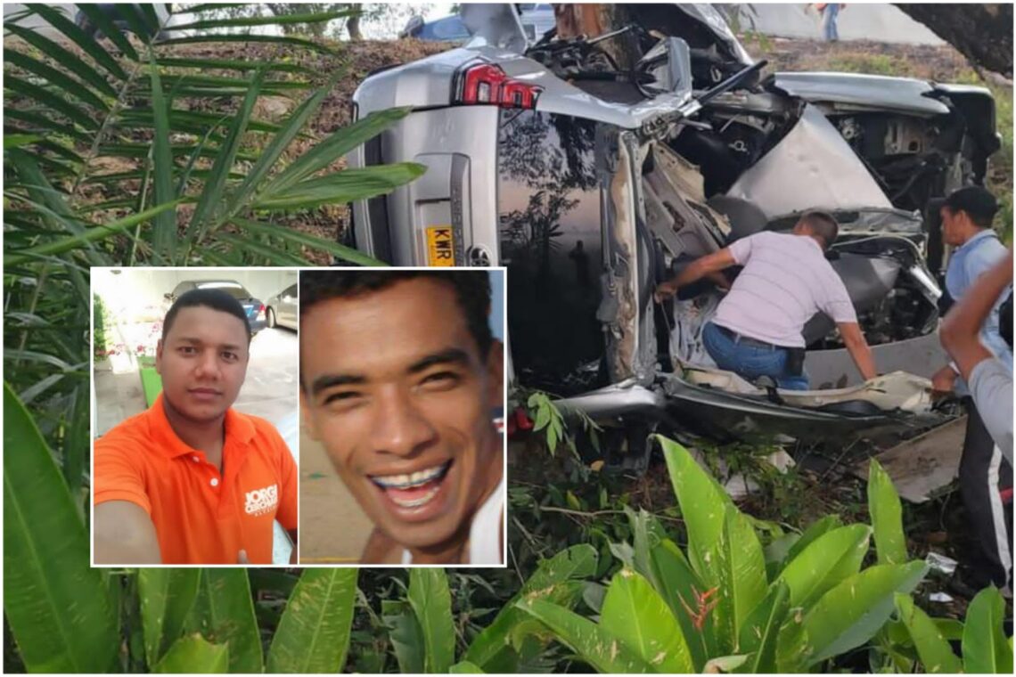 Dos jóvenes guajiros pierden la vida en accidente de tránsito en las vías del Cesar: hay tres heridos