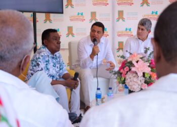 “Hablemos bien de Riohacha”, fue el mensaje del alcalde Genaro Redondo durante las fiestas patronales