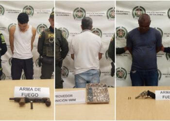 En operativos diferentes, tres sujetos fueron capturados en Riohacha portando armas de fuego