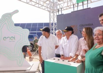Inauguran el parque solar más grande de Colombia, ubicado en La Loma, Cesar