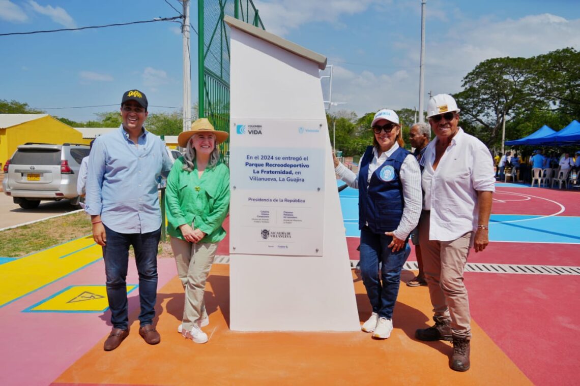 Inauguran un nuevo parque recreodeportivo en Villanueva, sur de La Guajira