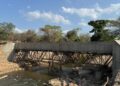 Avanzan las obras de reconstrucción del puente sobre el arroyo La Quebrá en Barrancas