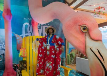 Flamencos, mar y kitesurf, el imponente stand de La Guajira en Anato 2024