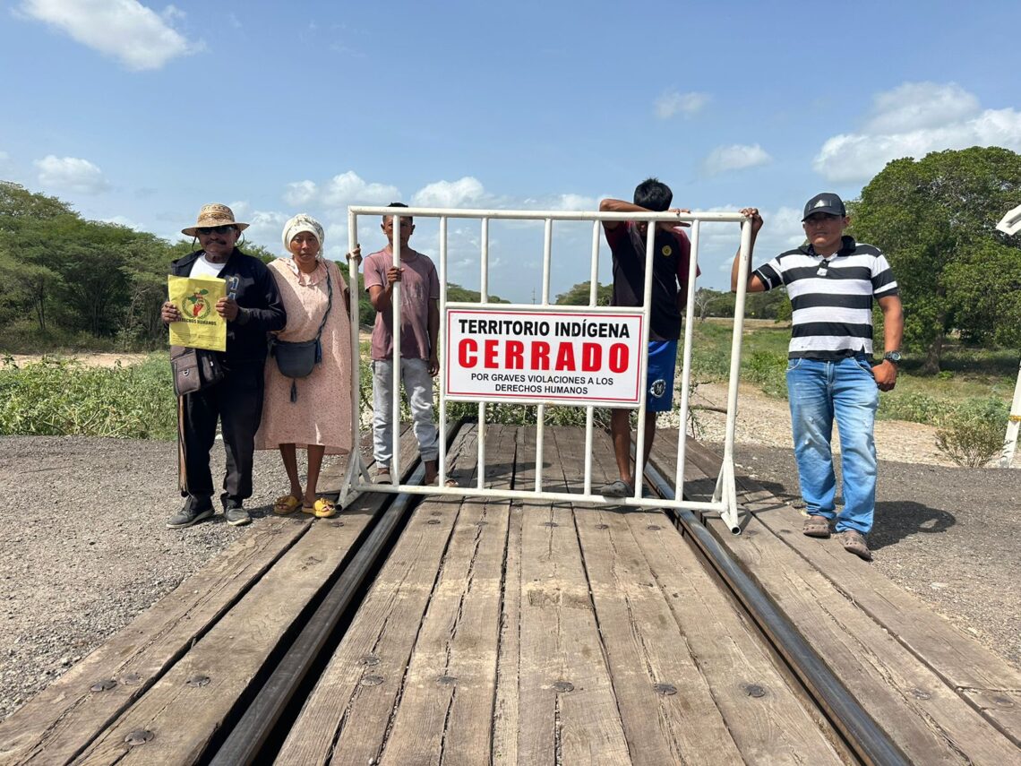 Autoridades indígenas wayuu reabren los territorios ancestrales sobre la línea férrea del Cerrejón
