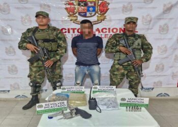 En La Paz, Cesar, capturan a sujeto armado y expendiendo drogas a menores de edad