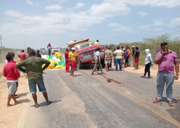 Puente recién construido en la vía Manaure – Uribia colapsó
