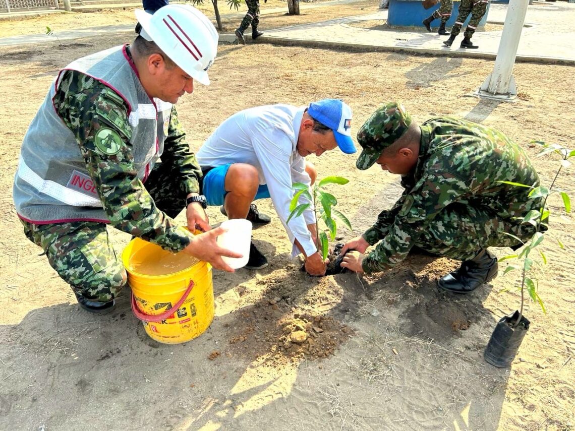 Con siembra de árboles en el Parque de la Vida se conmemoró el Día Mundial de la Tierra en Riohacha