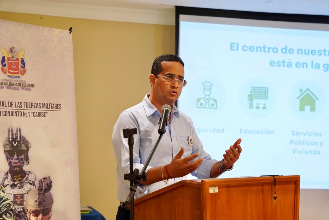 Gobernador Jairo Aguilar pidió aumento del pie de fuerza en La Guajira en Cumbre de Seguridad