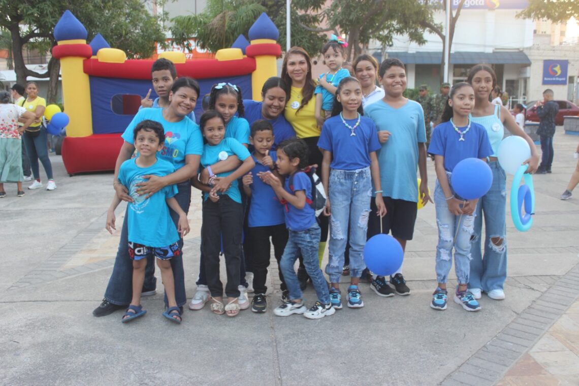 Con jornada de concienciación, las Damas Rosadas conmemoraron el Día del Autismo y Síndrome de Down en Riohacha