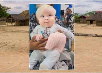 José David, el bebé wayuú albino que causa furor en las redes sociales