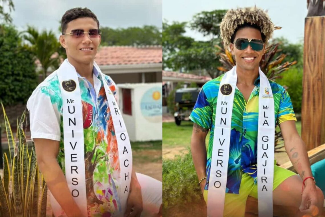 Leonardo Ibarra por Riohacha y Andy Rico por La Guajira, buscan convertirse en el nuevo Mister Universe Colombia