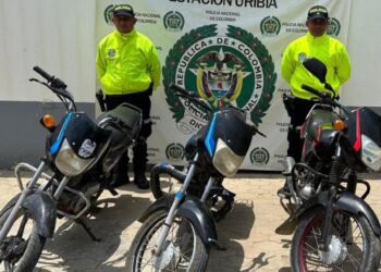 Duro golpe al robo de motocicletas en La Guajira: Policía recuperó 14