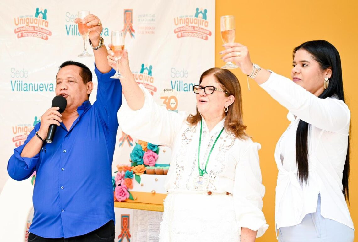 Uniguajira sede Villanueva celebró 30 años de trayectoria y aporte a la construcción de región