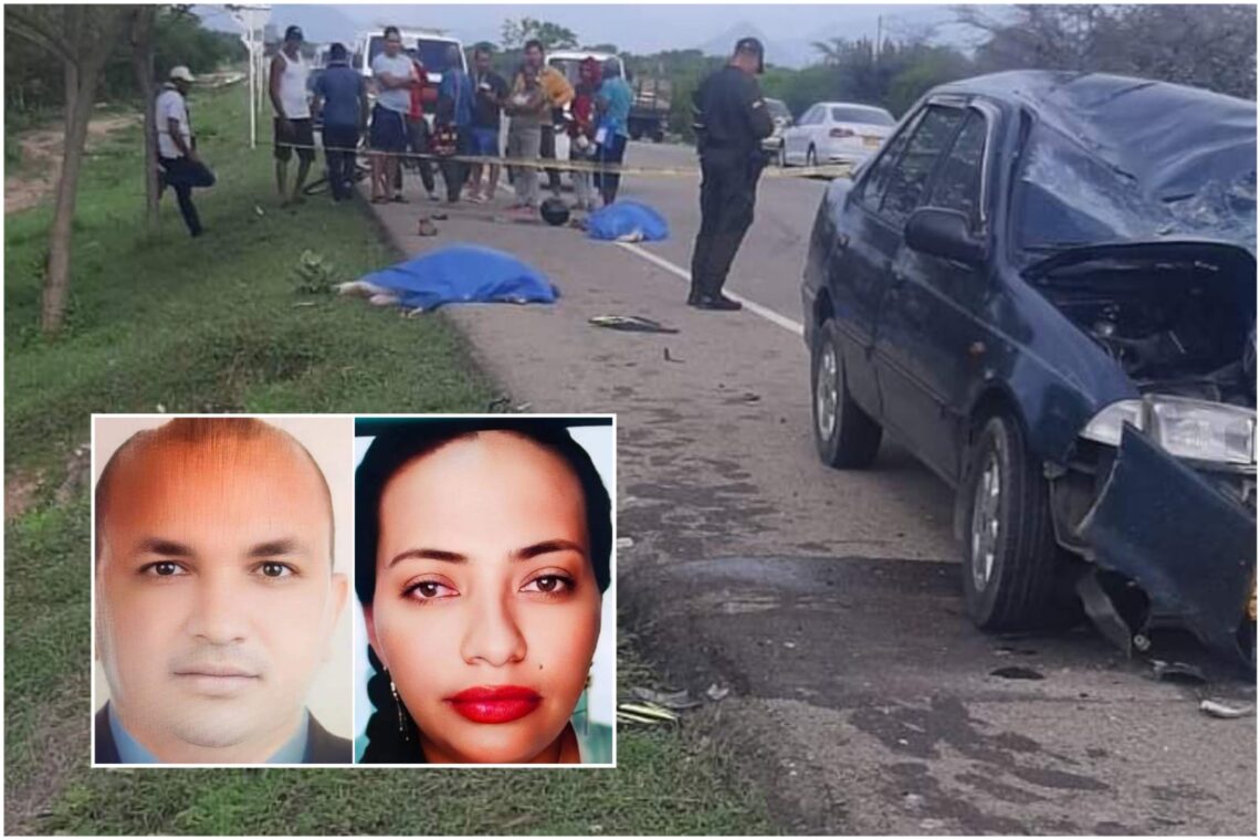 Funcionarios de la UNP mueren en fuerte accidente de tránsito en el sur de La Guajira